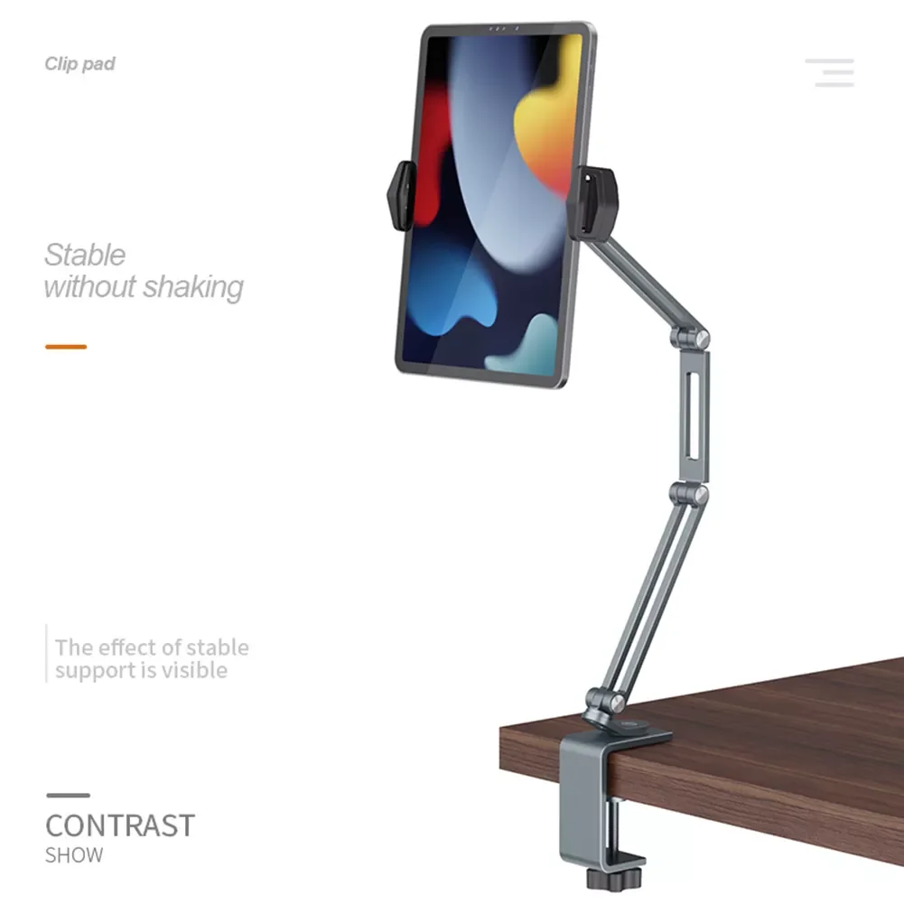 

360° Adjustable Bed Tablet Stand for 4-13 inches Mobile Phones Tablets Lazy Arm Bed Desk Tablet Mount Support for iPad
