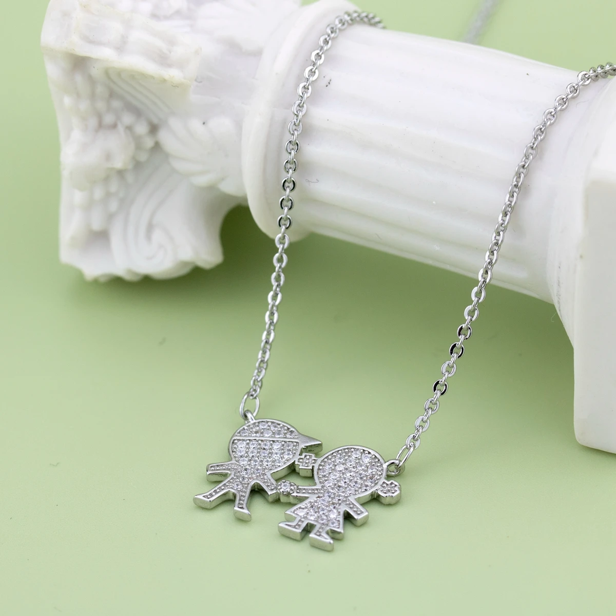 

Jewelry for Women Daintys Sweet Girls Christmas Gifts Female Necklace Silver Plated Aesthetic Creative Statement Fashion Jewelri