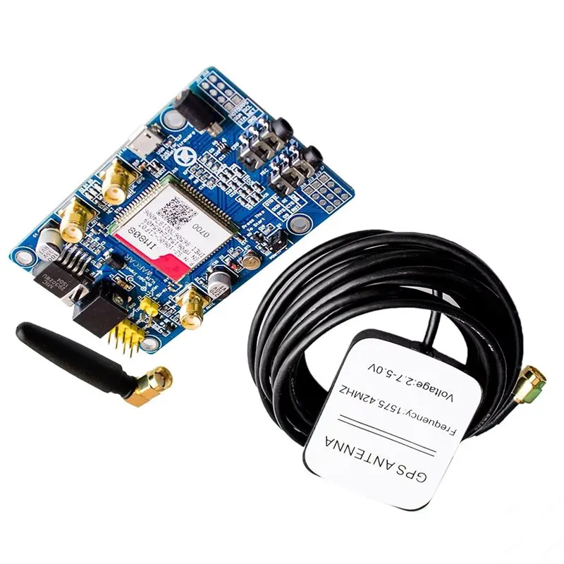 Фото Новинка: GSM-модуль для SIM808, плата разработки GSM GPRS GPS с антенной GPS IPX SMA для Raspberry Pi №3