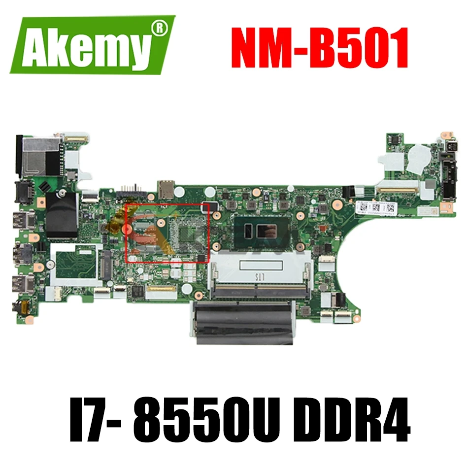 

ET480 NM-B501 for Lenovo Thinkpad T480 (Type 20L5, 20L6) Laptop Motherboard W/CPU I7- 8550U DDR4 FRU 01YR332 01YU855 100% tested