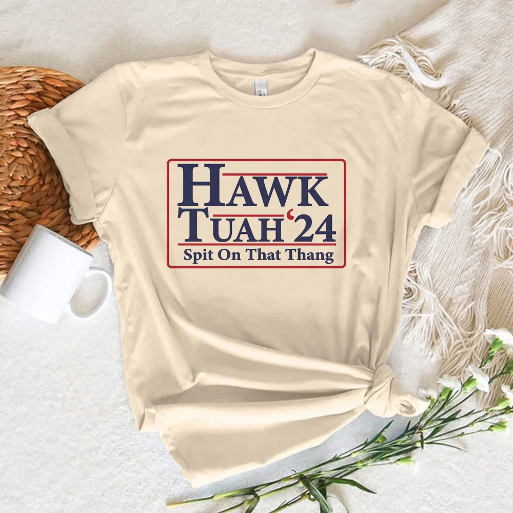 Топ Hawk Tuah женская дизайнерская забавная футболка с графическим рисунком одежда
