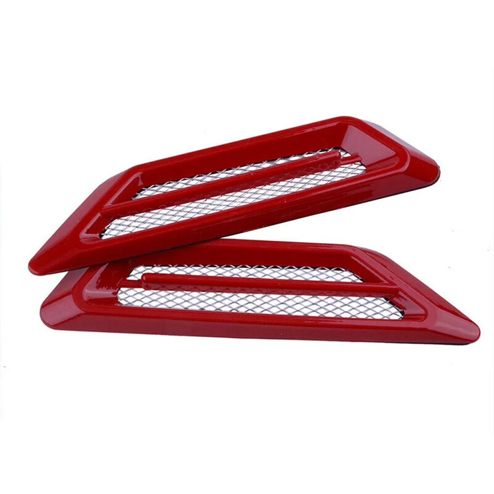 

2pcs Car Exterior Air Intake Flow Side Fender Vent Wing Cover Trim Tuning Car Styling Sharks Gill ABS 3D Decoration Sticker