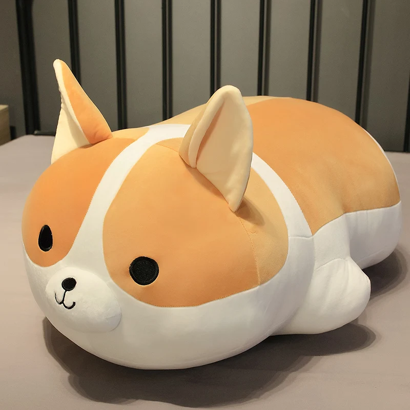 

Shiba Inu Doll Plush Toy Corgi Doll Large Dog Doll Pillow Sleeping Lying Pillow Super Soft Girls