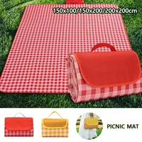 picnic mat camping mat outdoor portable beach blanket folding mat thick waterproof camping equipment mat hiking accessory