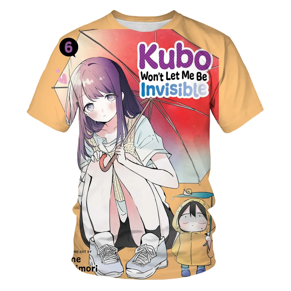 

3D Printing Kubo Won't Let Me Be Invisible T-shirts MEN Kubo Nagisa Cartoon Korean Style Tshirts Prevalent T Shirts Short Sleeve
