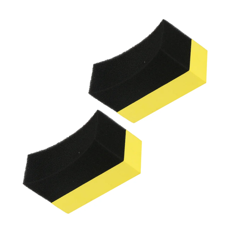 

2pcs Portable Wax Sponge Clear Residual Wax Car Interior Cleaning Sponge Brush