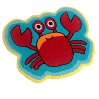 cartoon childrens carpet animal door mats absorbent bathroom floor mats non slip bedroom bedside mat crab shaped rugs