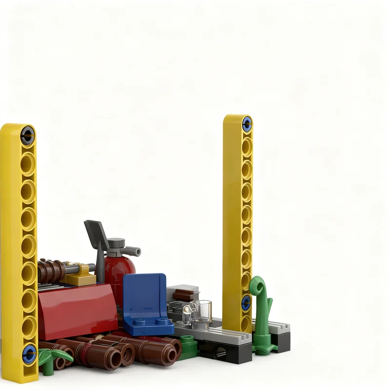 Фото 3586 деталей MOC Monkie Ninjia City Megapolis, модель из строительных блоков, 3D-коллекция, DIY, подарок на день рождения, художественное оформление, образовательный конструктор. №3