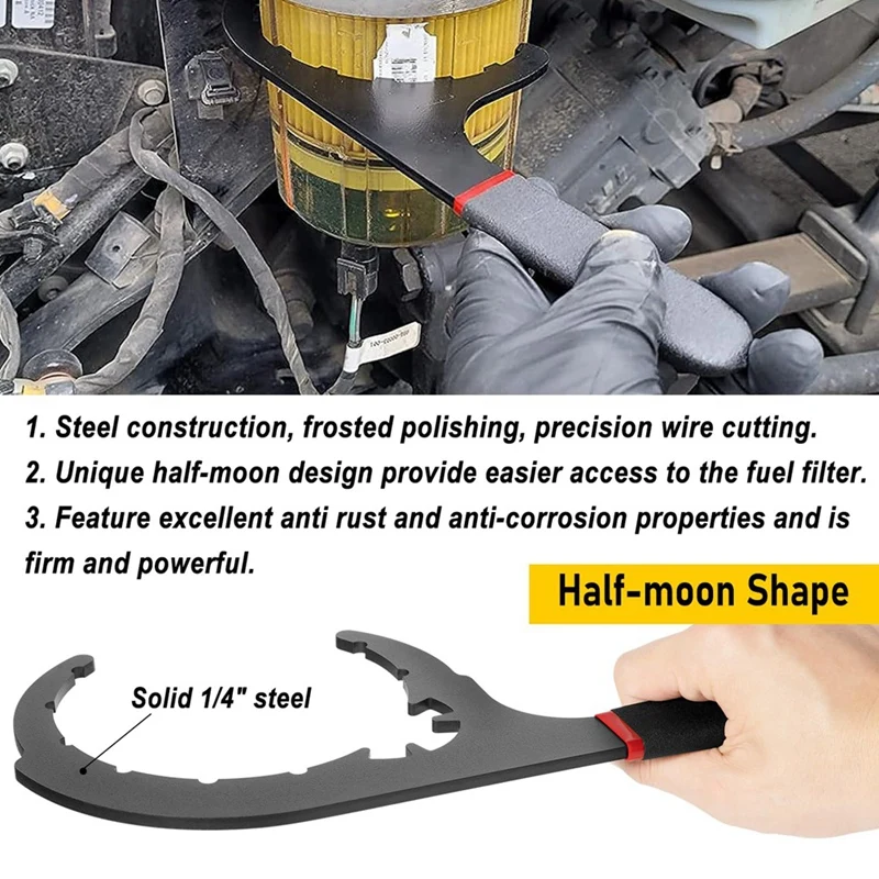 61090 Ключ для дизельного топливного фильтра 5-дюймового инструмента снятия