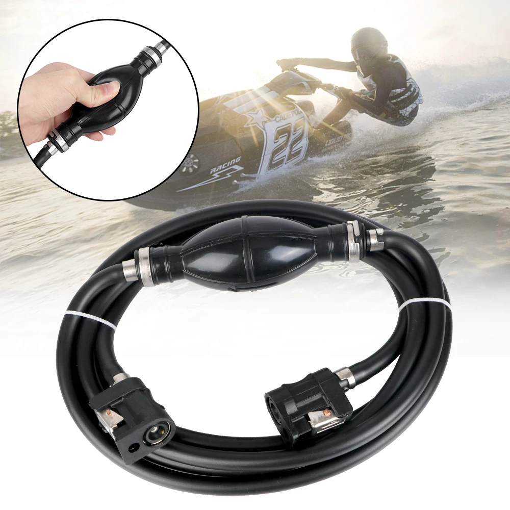 

Tank Connectors Kit Fuel Desiel Line Hose Fuel Pump Rubber Oil Hose Pipe Connector for Car Outboard Boat Marine Engine 6mm