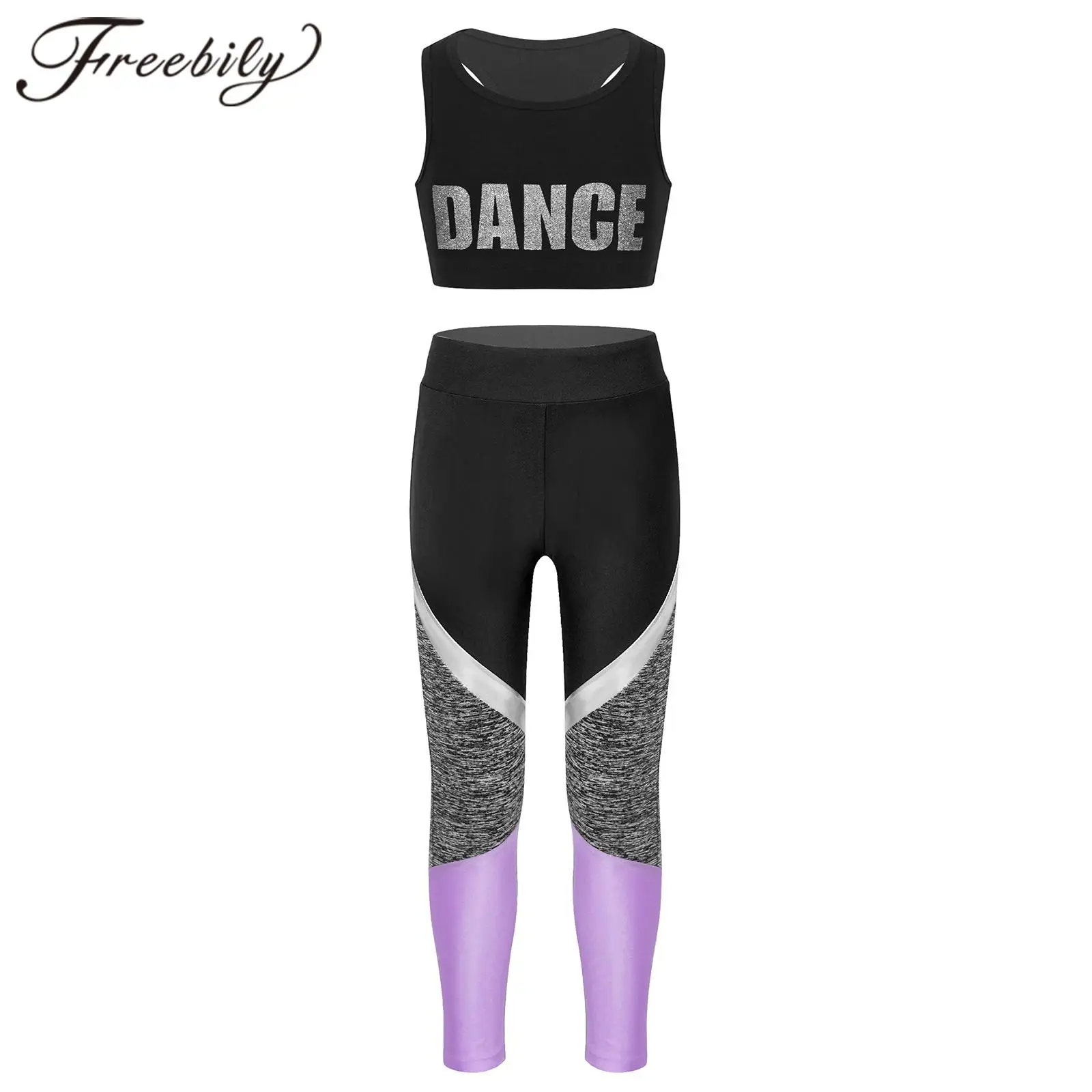 

Женский комплекты спортивной одежды спортивный костюм без рукавов, спортивная одежда для йоги, тренажерного зала, фитнеса, танцев, гимнасти...