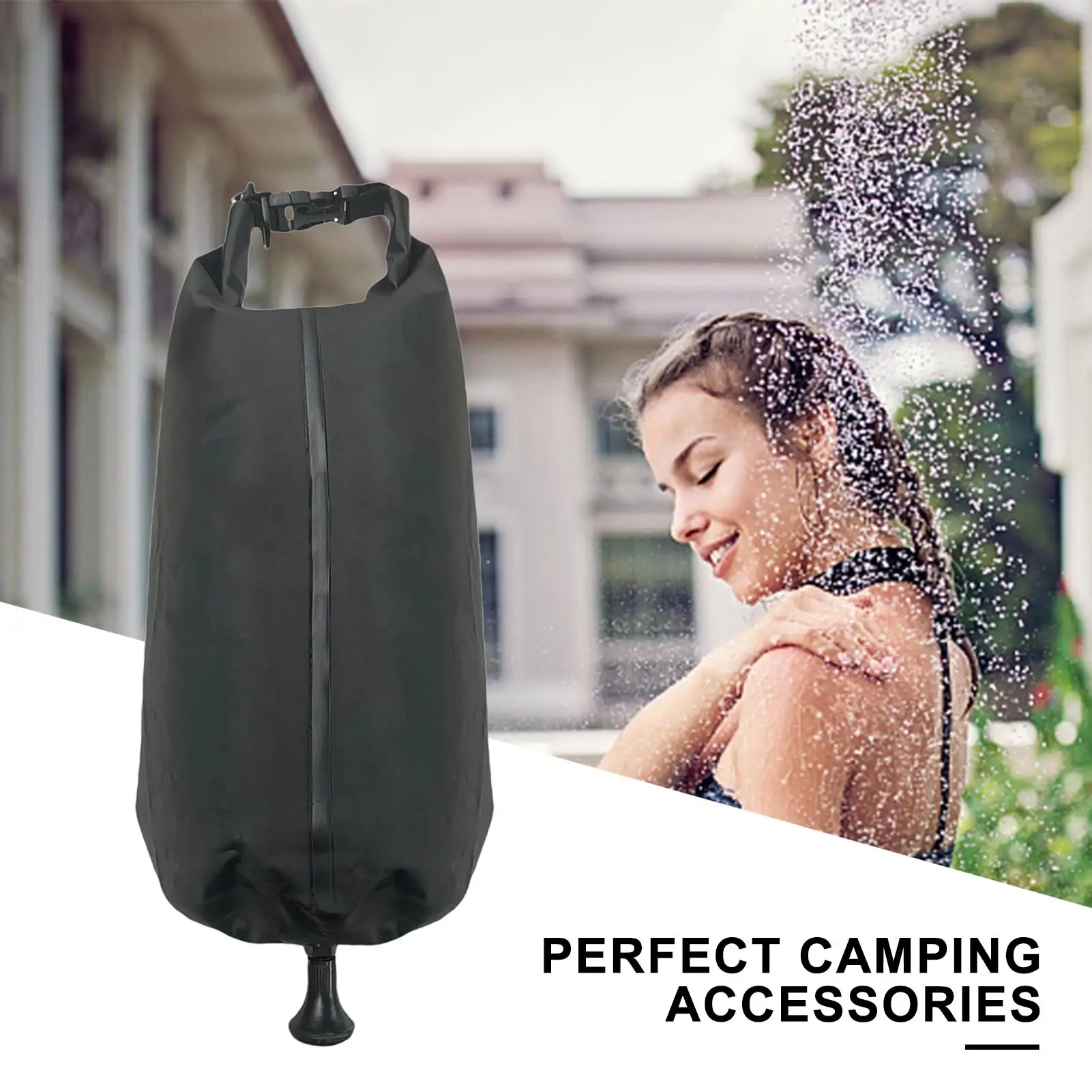 

Душевая сумка на солнечной батарее, объем 10 л, дорожный набор для мытья, набор аксессуаров для кемпинга, уличная дорожная походная сумка для ...