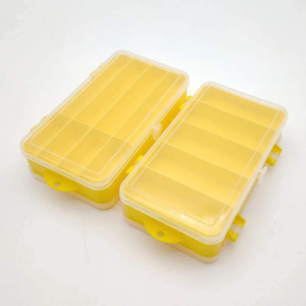 Fishing Box 140g Compartments Fishing Accessories Lure Hook Boxes Storage Double Sided High Strength Fishing Tackle Box New