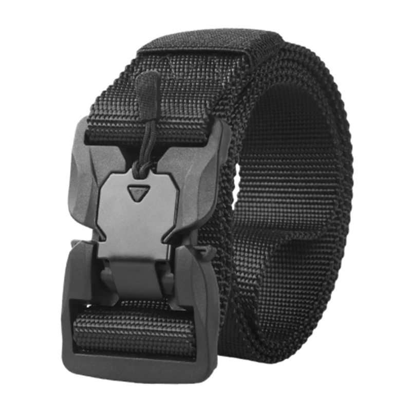 

Ремень мужской с магнитной пряжкой, функциональный нейлоновый спортивный велосипедный пояс унисекс для тренировок и выживания