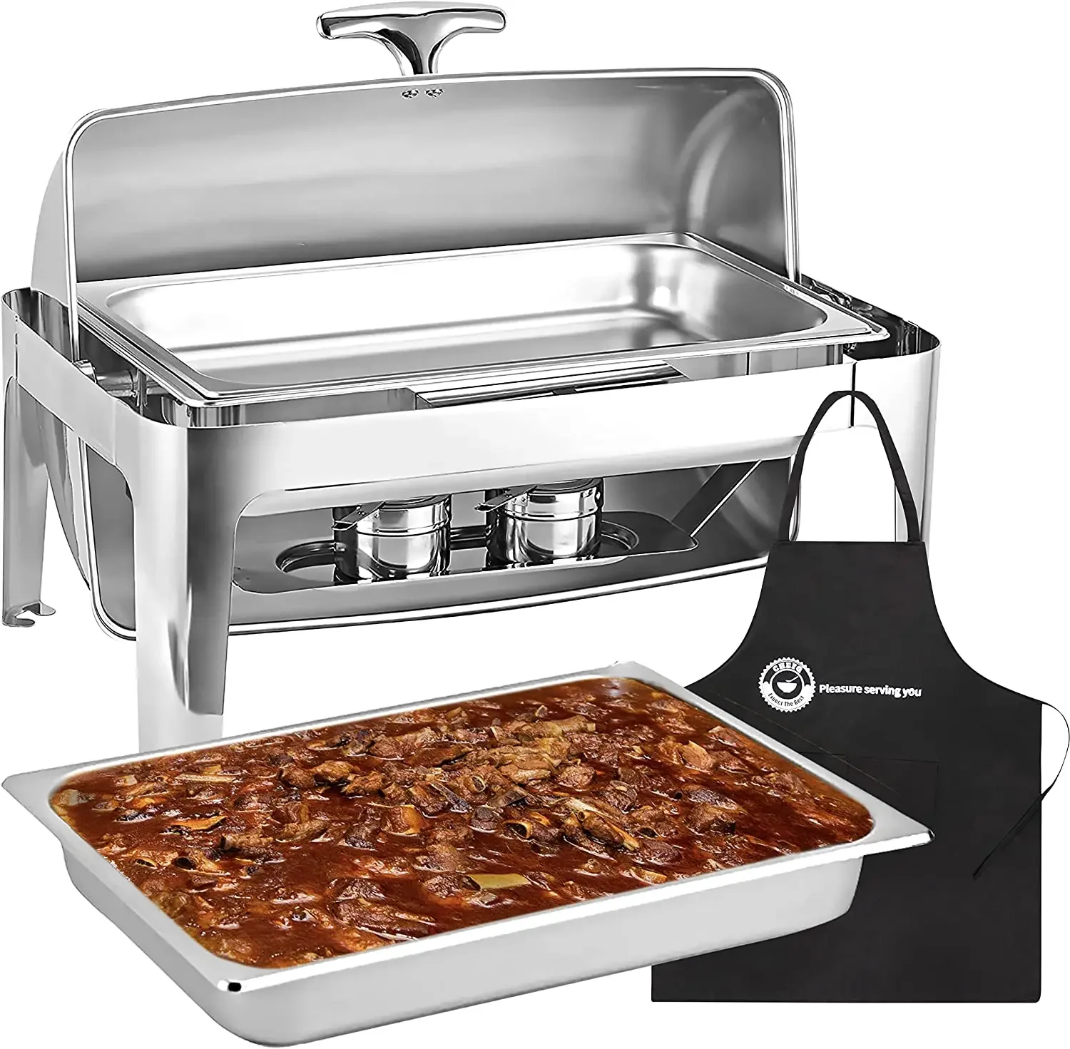 tipo Restaurant Buffet Server Catering Chaffing Роскошное золото из нержавеющей стали Chafer Chafing Dish Набор