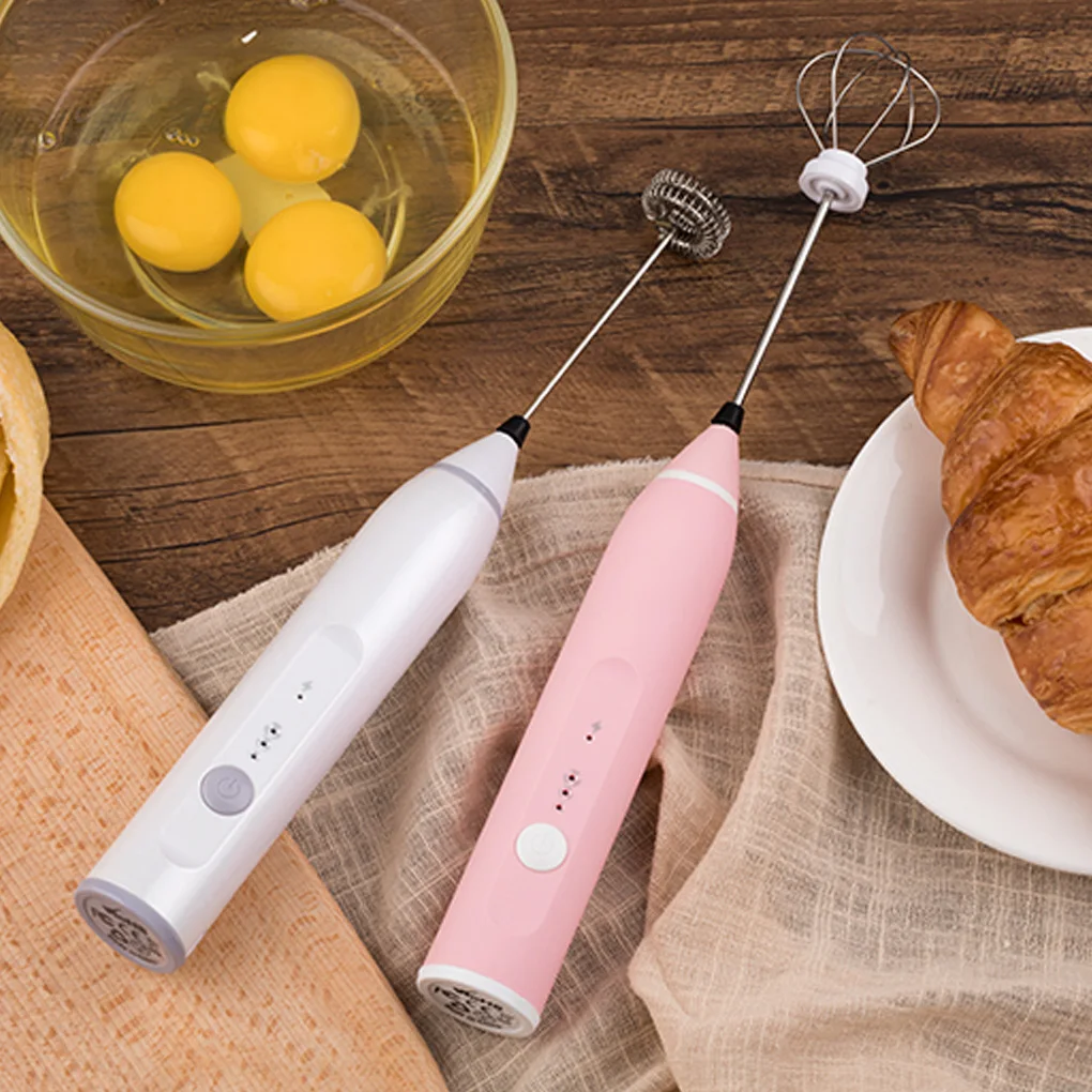 

Automatic Egg Mixer Whisk Electric USB Rechargeable Milk Coffee Drink Stirrer Egg Beater Foamer