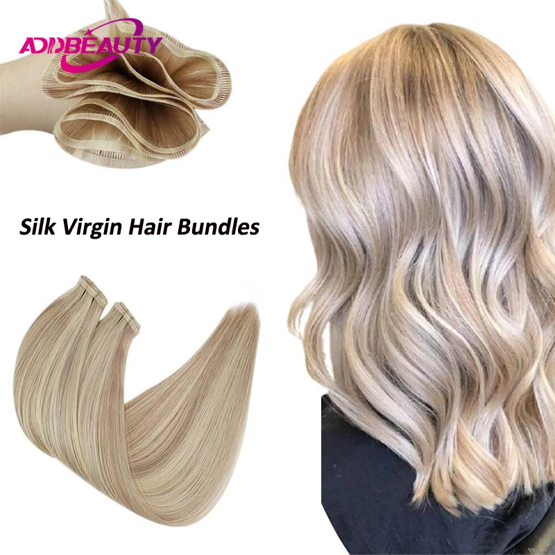 Шелковые натуральные человеческие волосы для женщин 100 г/шт. необработанные