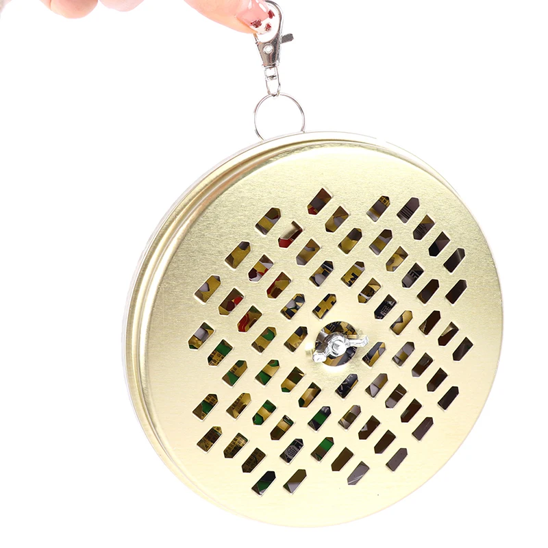 

Hanging Mosquito Coil Holder Pan 1 Set Portable Metal Incense Holder with Spring Buckle Decoration for Home Outdoor