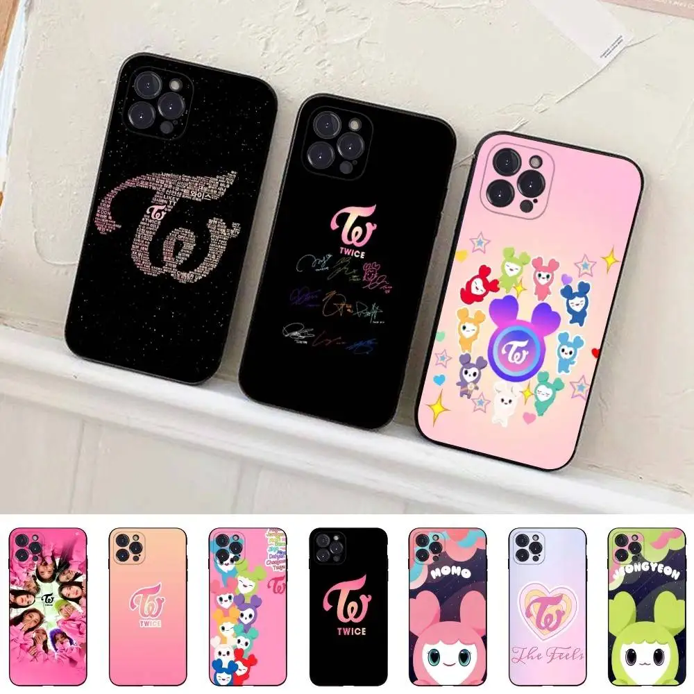 Фото Чехол для телефона Kpop T-TwiceS для iPhone 16, 17, Air, 15, 14, 13, 12, 11 Pro Max, 16E Plus Fundas №3