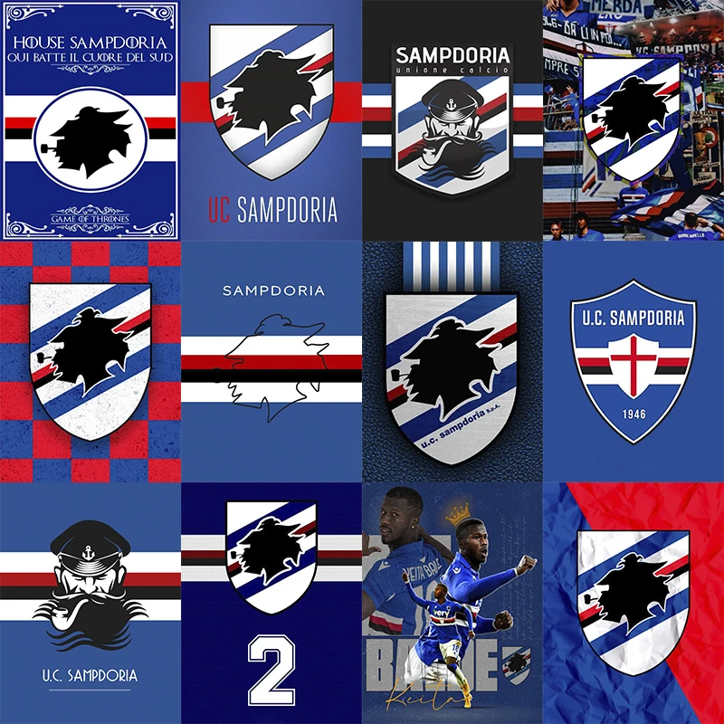 2024 Новый 5d Diy Сша. Набор Для Алмазной Живописи Sampdoria Football Artwork Красочная Картина