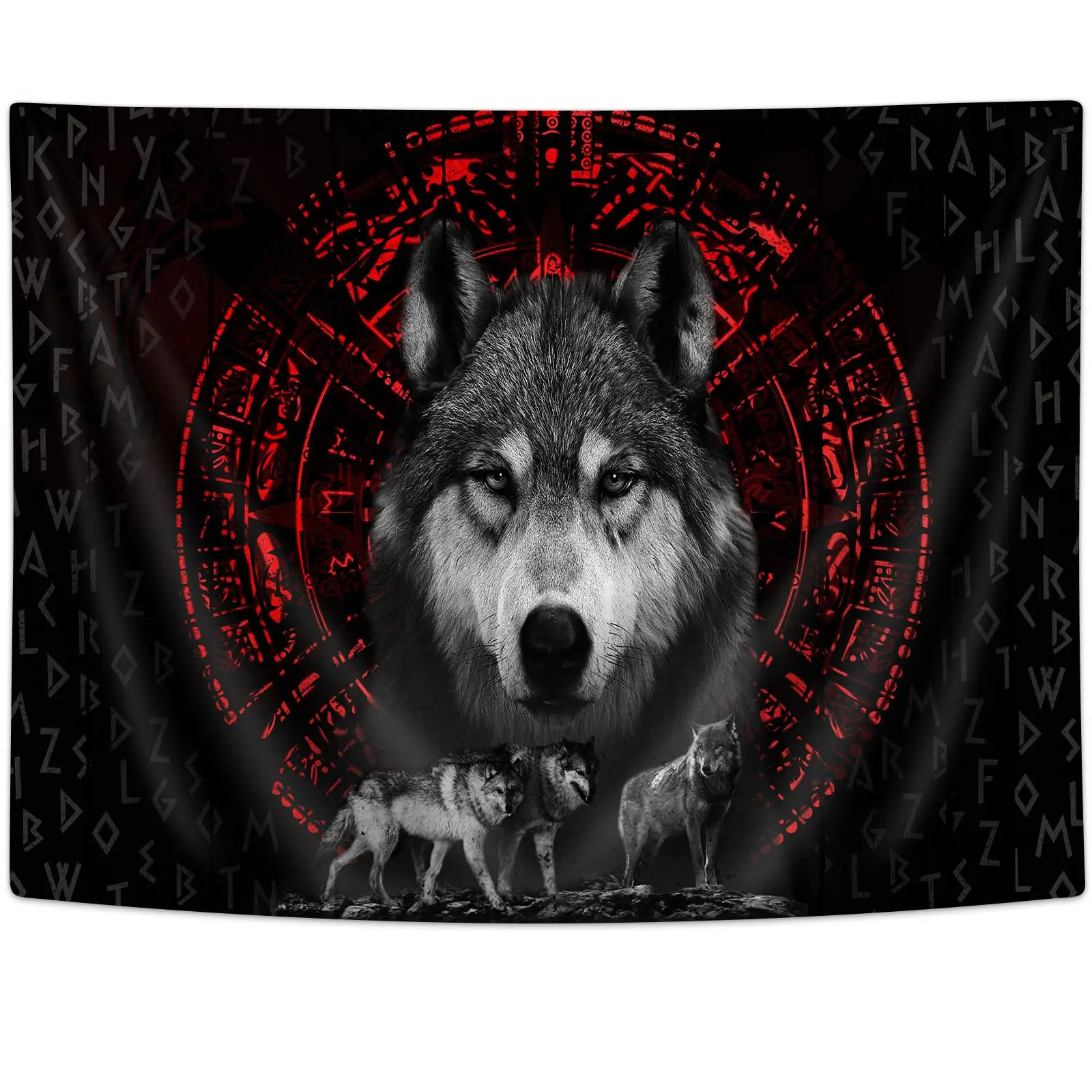 Гобелен викингов декор скандинавских воинов скандинавский Декор храбрости