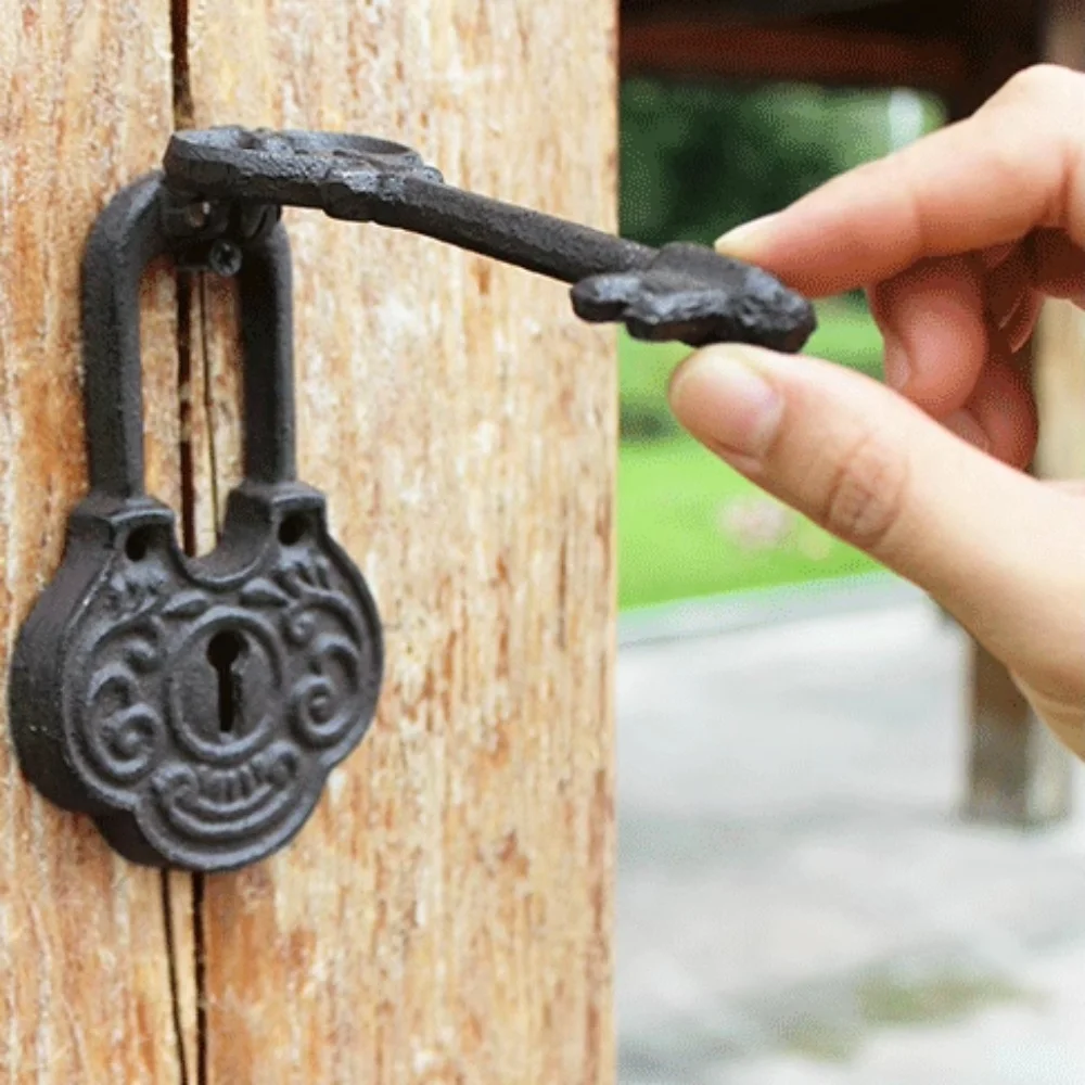 Европейские креативные чугунные изделия дверная ручка в стиле ретро кованая