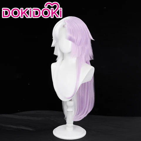 Косплей парик Sigma DokiDoki белый фиолетовый