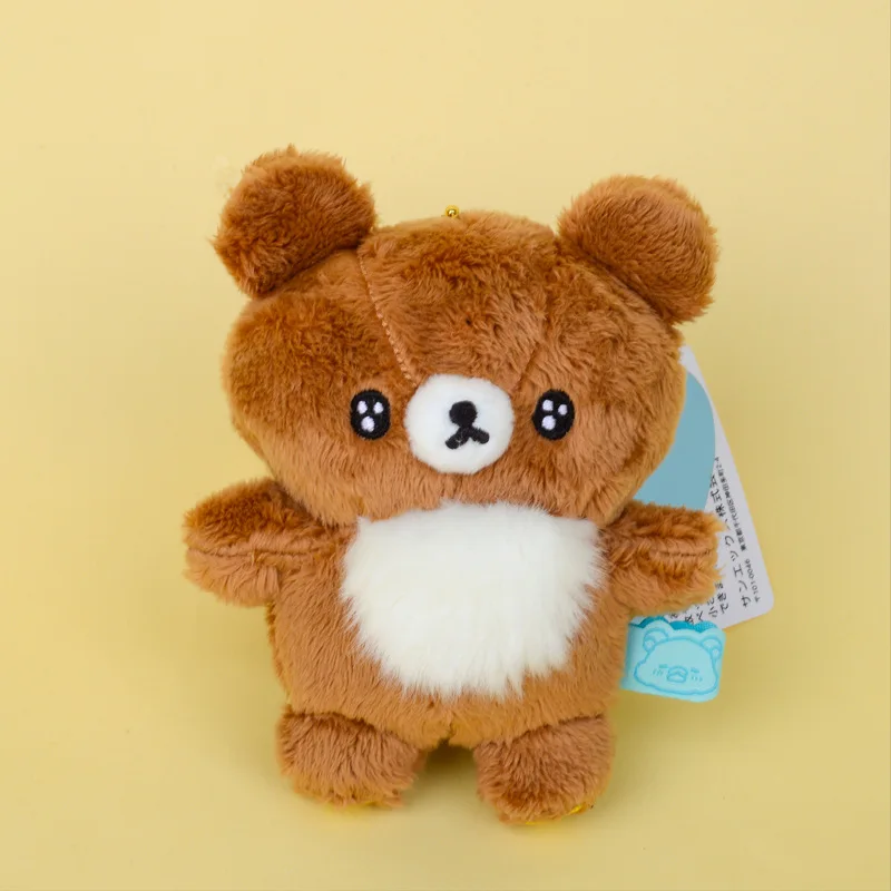 Фото Rilakkuma Chairo 20:00 Медведь Плюшевый Брелок Пицца Kawaii Симпатичные Женские Сумки Брелки Талисман Очаровательный Шарик Цепочка Брелок №2