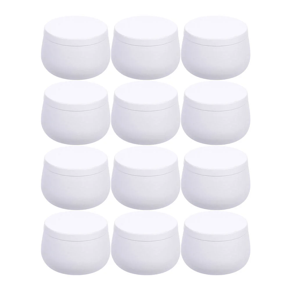 

12Pcs Tinplate Cans Tea Storage Cans Jewelry Storage Boxes Beaded Craft Cases