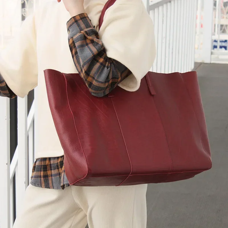 Женская большая роскошная сумка-тоут винтажные сумки из натуральной кожи