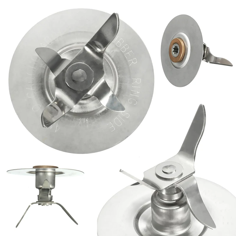 1pc Replacement Stainless Steel Blender Blade 4 Head Ice Crushing Blades Juicer Blender Parts Home Kitchen Tools Accessories