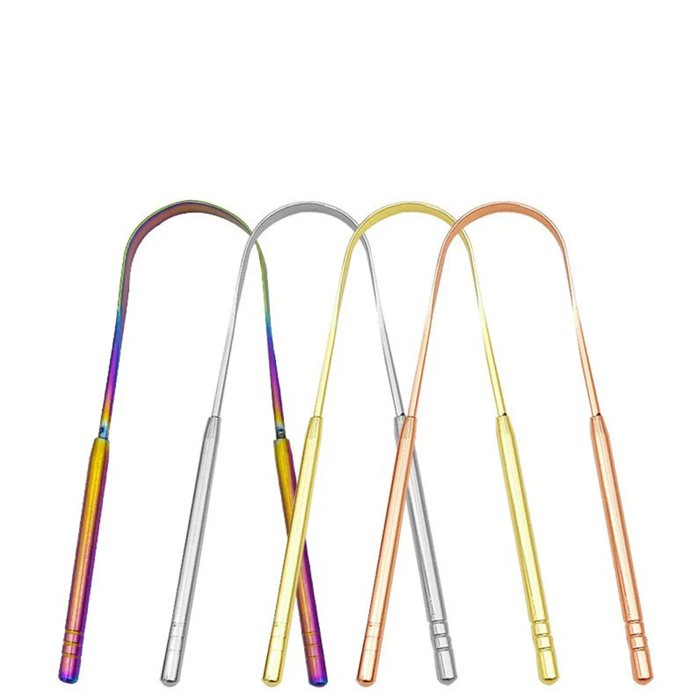 Унисекс U-образный Скребок Для Языка Из Нержавеющей Стали Инструмент Ухода За