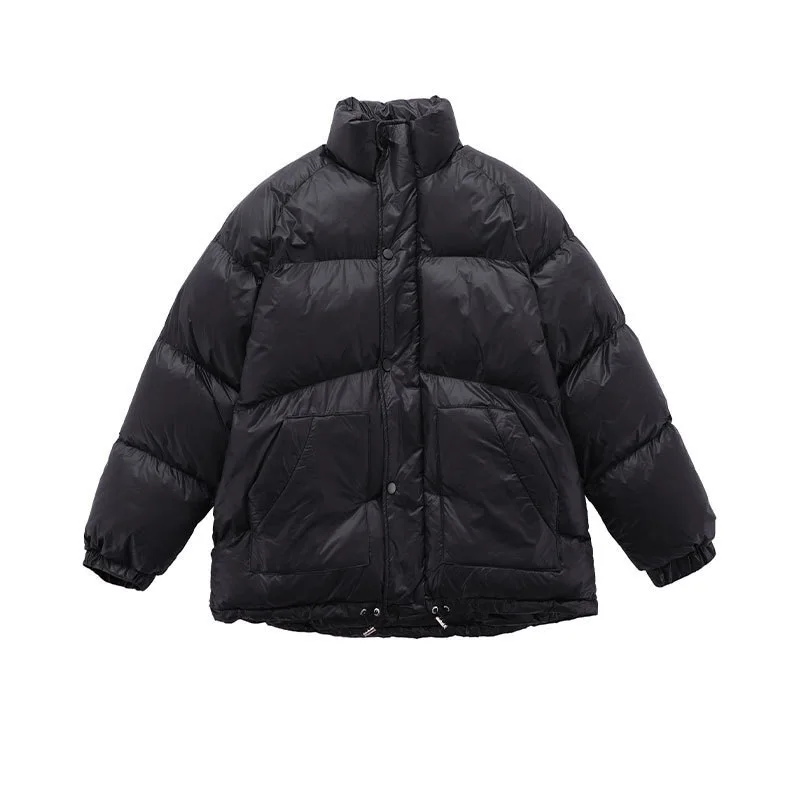 Rainbowtouches 2022 Winter New Men Thick Down Jackets Warm Parkas Coats High Quality Basic Puffer Jacket Solid Color Outerwear