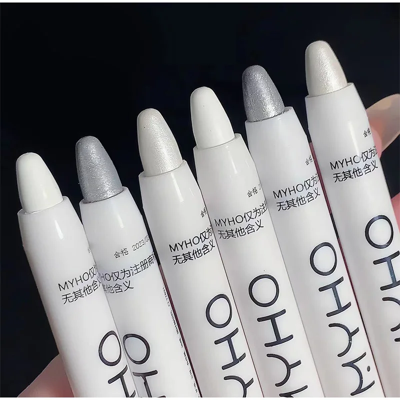 Тени для век Карандаш лежачий Шелкопряд белый хайлайтер перламутровый Блестящий