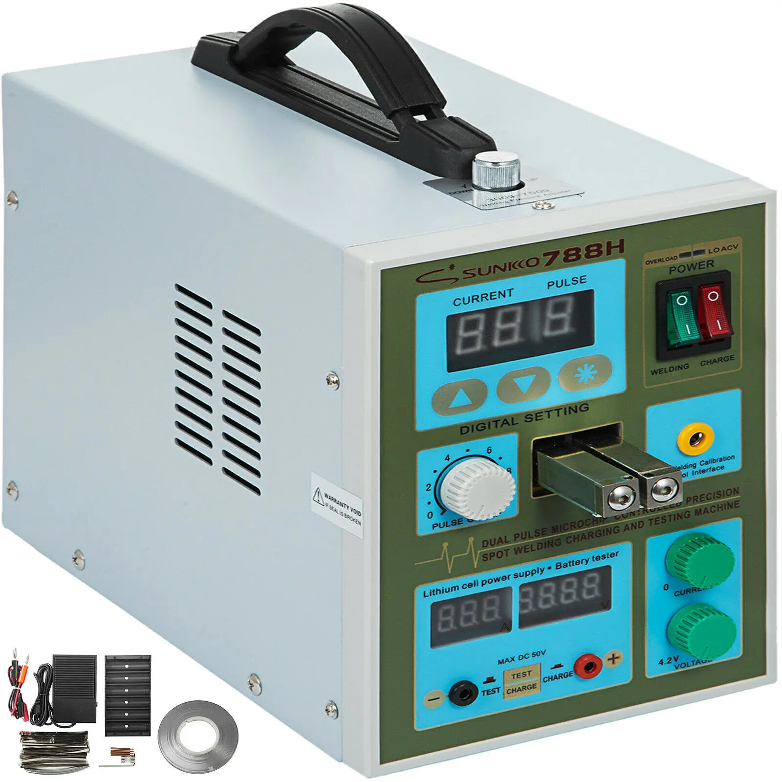 

VEVOR Spot Welding Welder 2 in 1 788H 1.9KW Soldering Machine Battery Charger