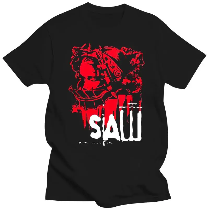 

New Men t shirt SAW Head Torture Horror Movie Tee Shirt t-shirt novelty tshirt women