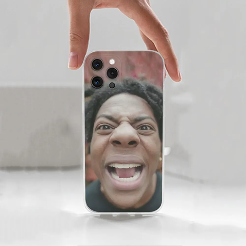 Funny I-IShowSpeed Youtuber Case For iPhone 16 15 14 13 12 11 Plus Pro Max XR XS X 7 8 SE Mini Transparent Silicone