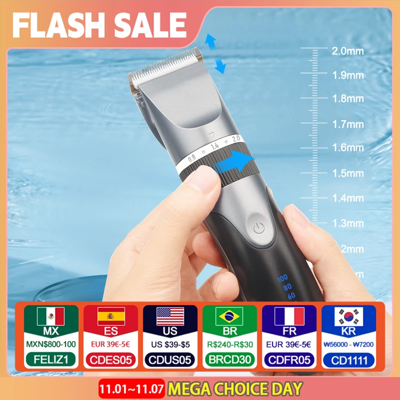 Профессиональный Триммер Для Волос Электрическое Беспроводное Лезвие Из