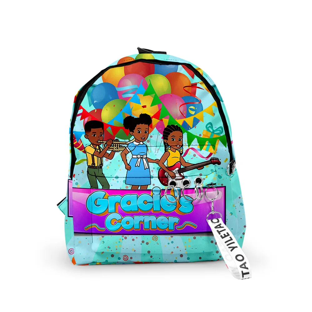 

3D New Backpack Gracies Corner Anime Around Primary and Secondary School Students Schoolbag Men and Women Shoulder Bag