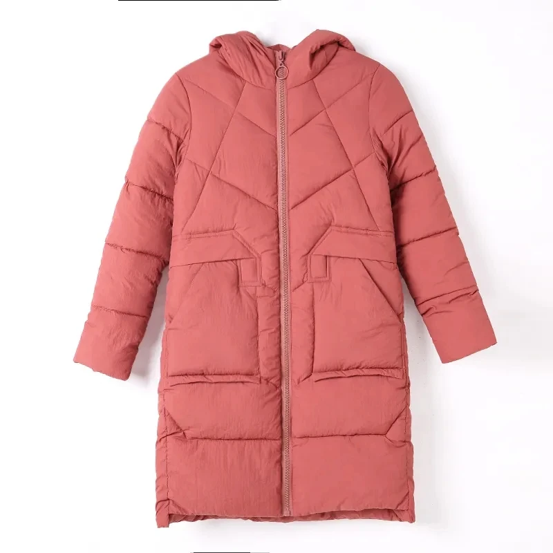 Long Parkas Coat Women's New Winter Thick Hooded Cotton Padded Coats Female Snow Coat Outerwear Thick Warm Cotton-padded Clothes