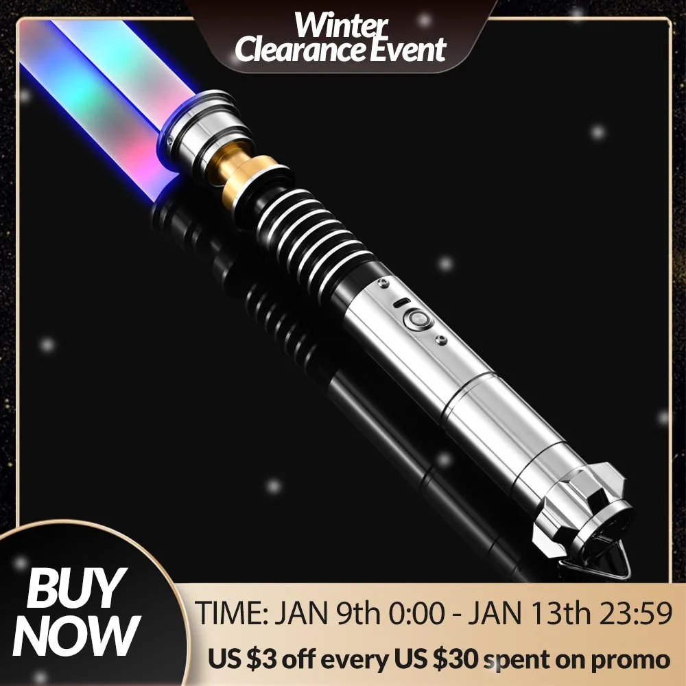 

Xenopixel Lightsaber Motion Control Smooth Swing Infinite Color Changing Dueling Luke Light Sabers for Adults Aluminium Hilt
