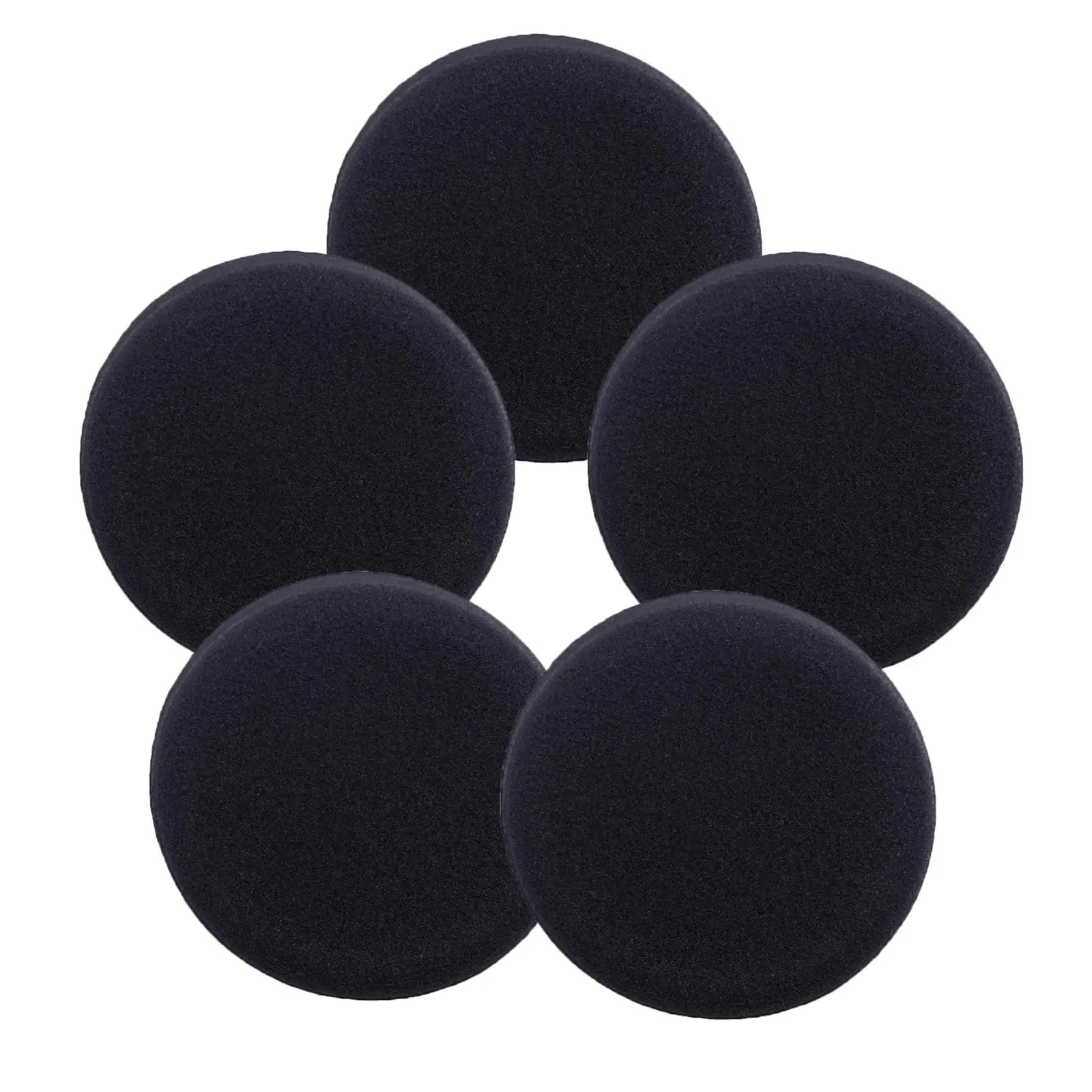 

5x Waxing Pads for Car Accessories Cleaning Tool Cleaning Pad Washable Polishing Waxing Soft Black Waxing Detailing
