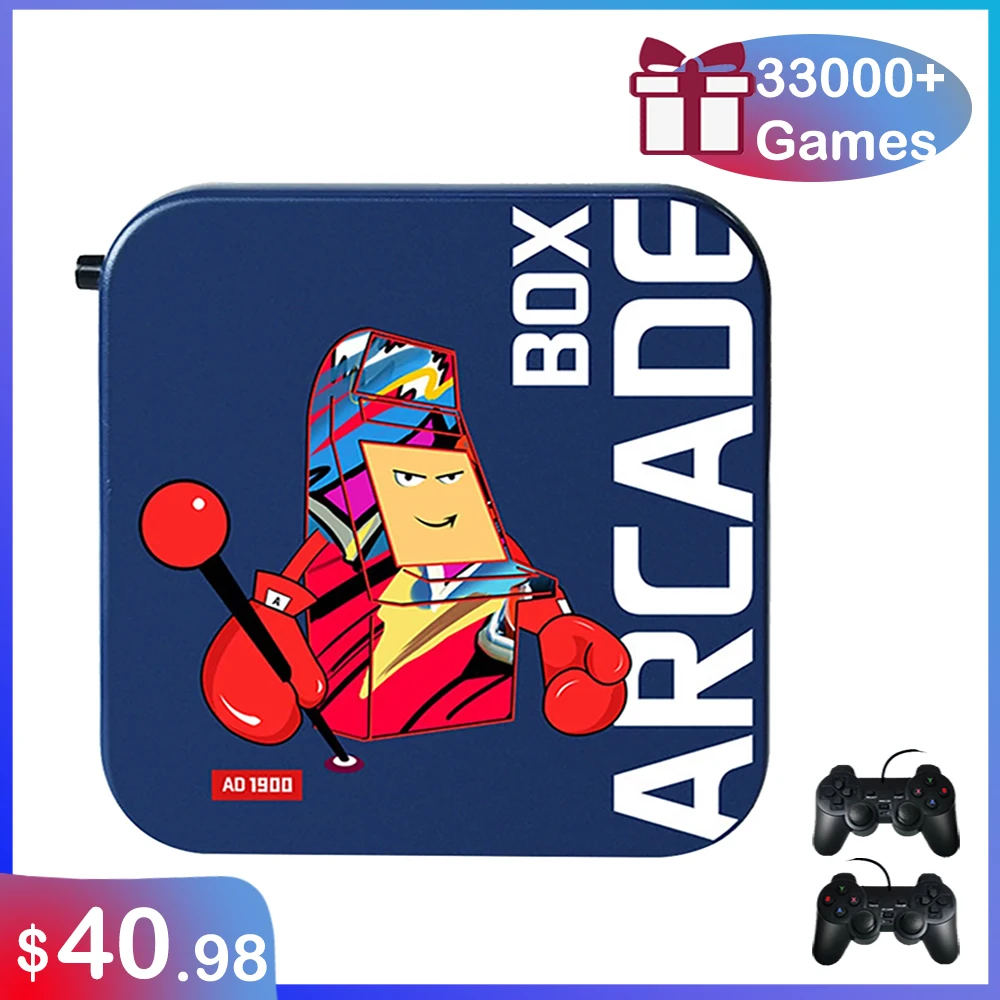 

Arcade Box Game Console For PS1/DC/Naomi Classic Retro Gaming BOX 33000+ Video Games Super Console 4K HD on TV Projector Monitor