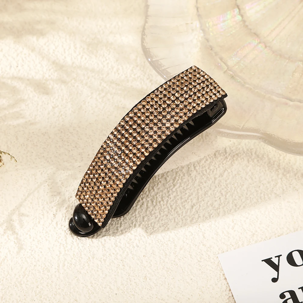 7 5 см Стразы заколки для волос когти женский хвостик банан модные аксессуары