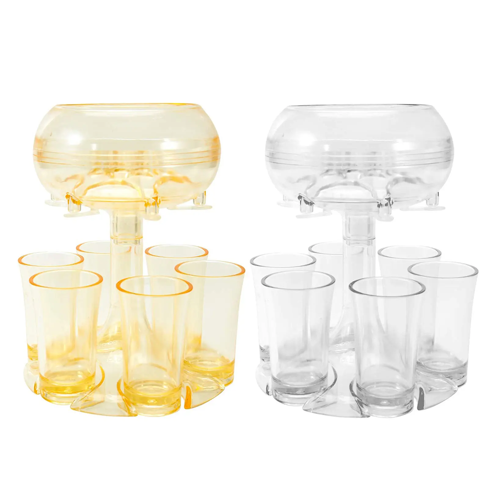 

6 стеклянных диспенсеров и держателей, приспособление для розлива для барной вечеринки, приспособление для розлива коктейлей, винных баров ...