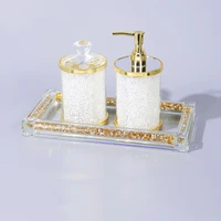 glass broken diamond shaped soap dispenser bathroom accessories wristband hand dispenser shampoo bottle kitchen high end luxury