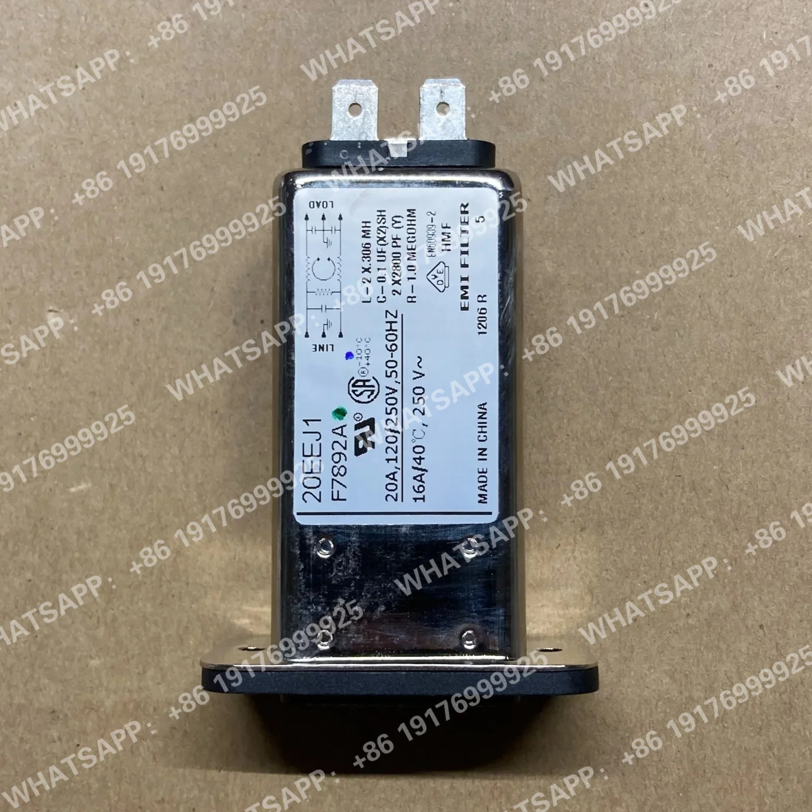 Фото 20EEJ1 F7892A TE Connectivity / Corcom EMI-фильтр, высококачественные аксессуары №2