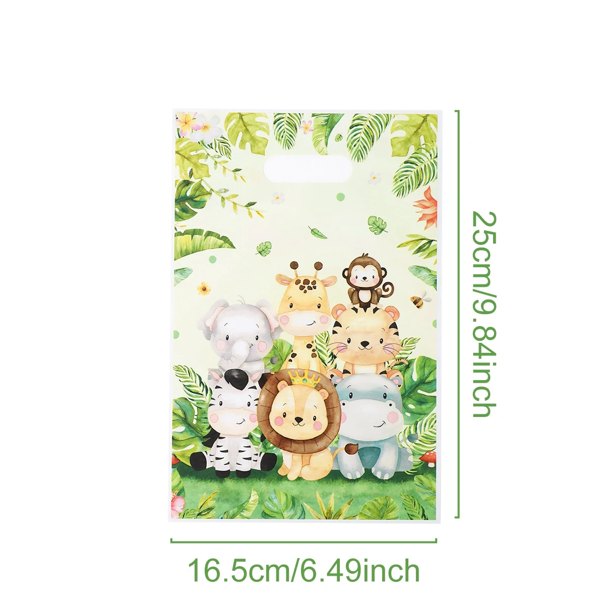 

Пластиковые подарочные пакеты с животными джунглей