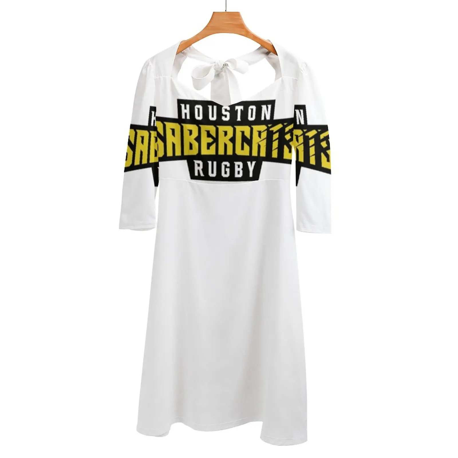 

Женское платье с открытой спиной, квадратным вырезом и шнуровкой на спине