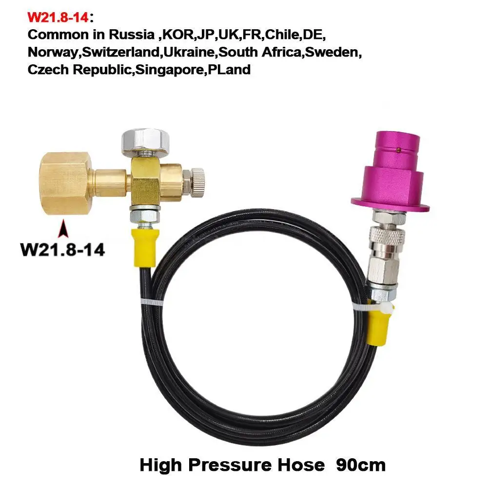 

Quick Connect Soda Stream Terra DUO Art To External Co2 Tank Adapter Hose W21.8/CGA320 Kit